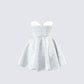 Sejal Silver Corset Mini Dress