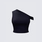 Eirene Black Asymmetrical Top product front