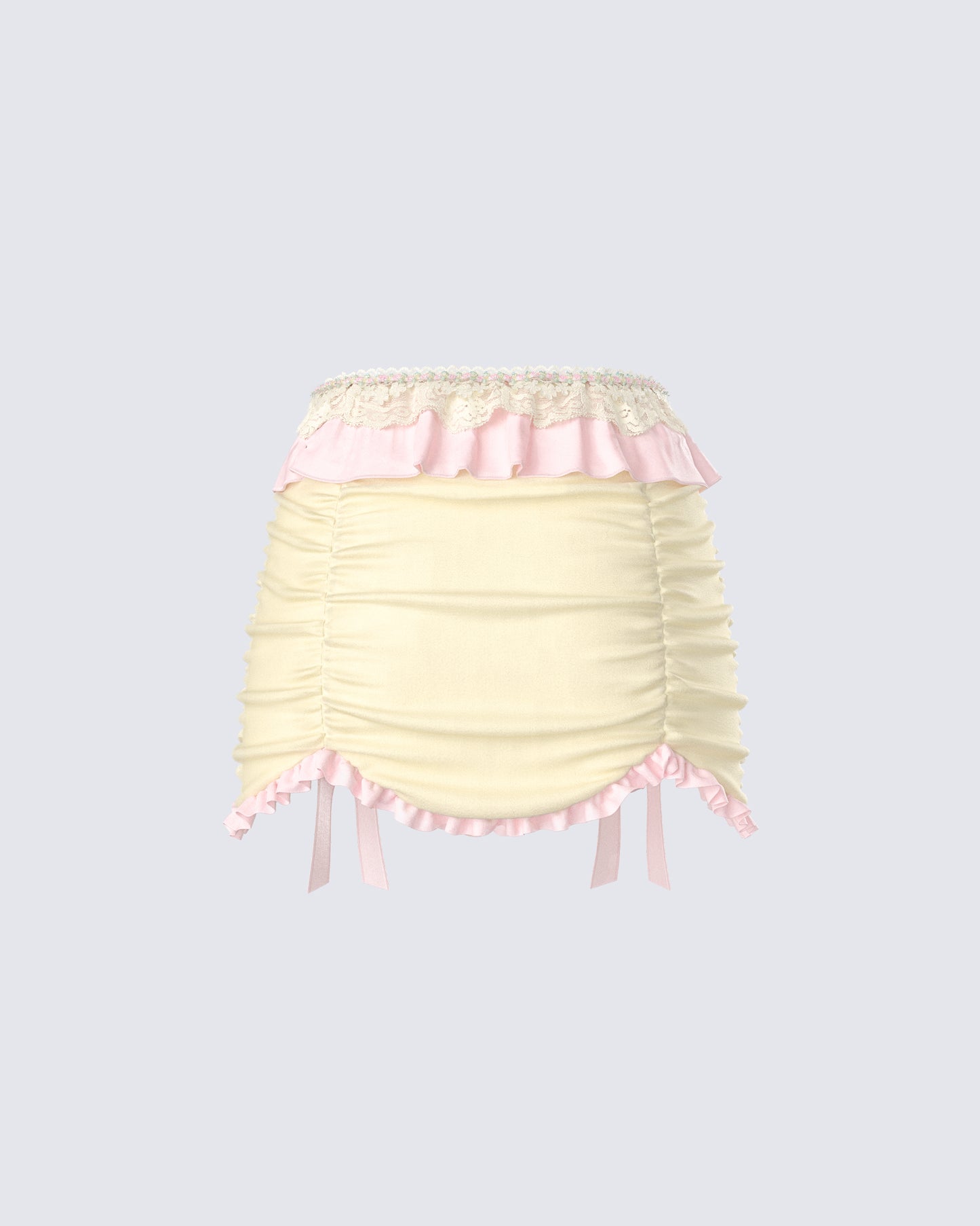 Sofia Pastel Ruffle Mini Skirt