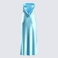 Jayden Aqua Strapless Dress