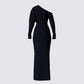 Morwena Black Off Shoulder Maxi Dress