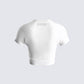 Marat White Jersey Graphic Top