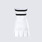 Roma White Strapless Mini Dress