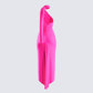 Toni Hot Pink One Shoulder Dress