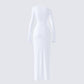 Kiandra White Off Shoulder Maxi Dress