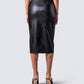 Badu Black Vegan Leather Skirt