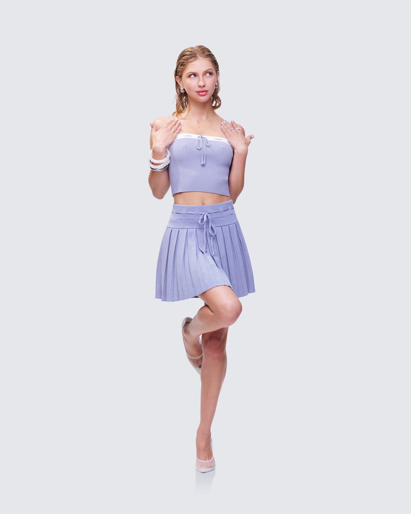 Lucien Blue Knitted Set