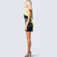 Camille Multi Satin Mini Dress