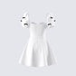 Jayla White Skater Mini Dress