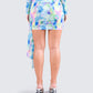 Cyra Psychedelic Print Drape Skirt
