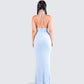 Dana Baby Blue Beaded Maxi Dress
