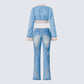 Kaiana Blue Denim Y2K Set
