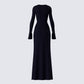 Eda Black Bandeau Maxi Dress
