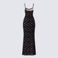 Nevaeh Black Lace Maxi Dress