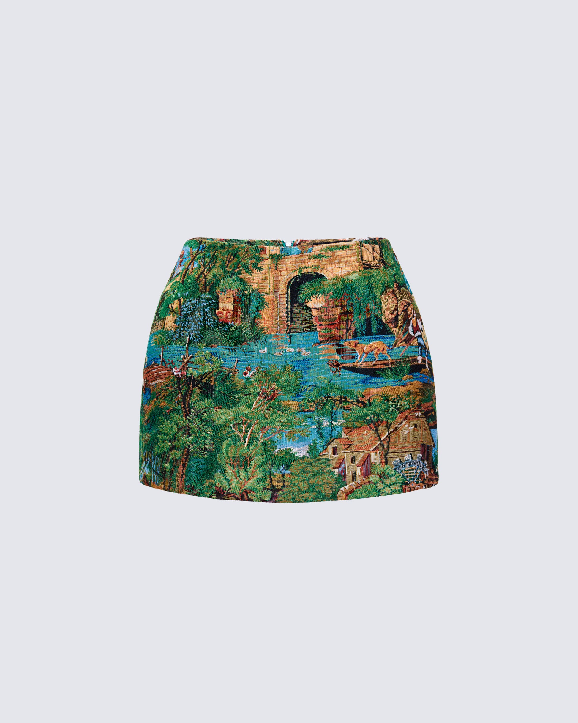 Viola Tapestry A-Line Mini Skirt product front