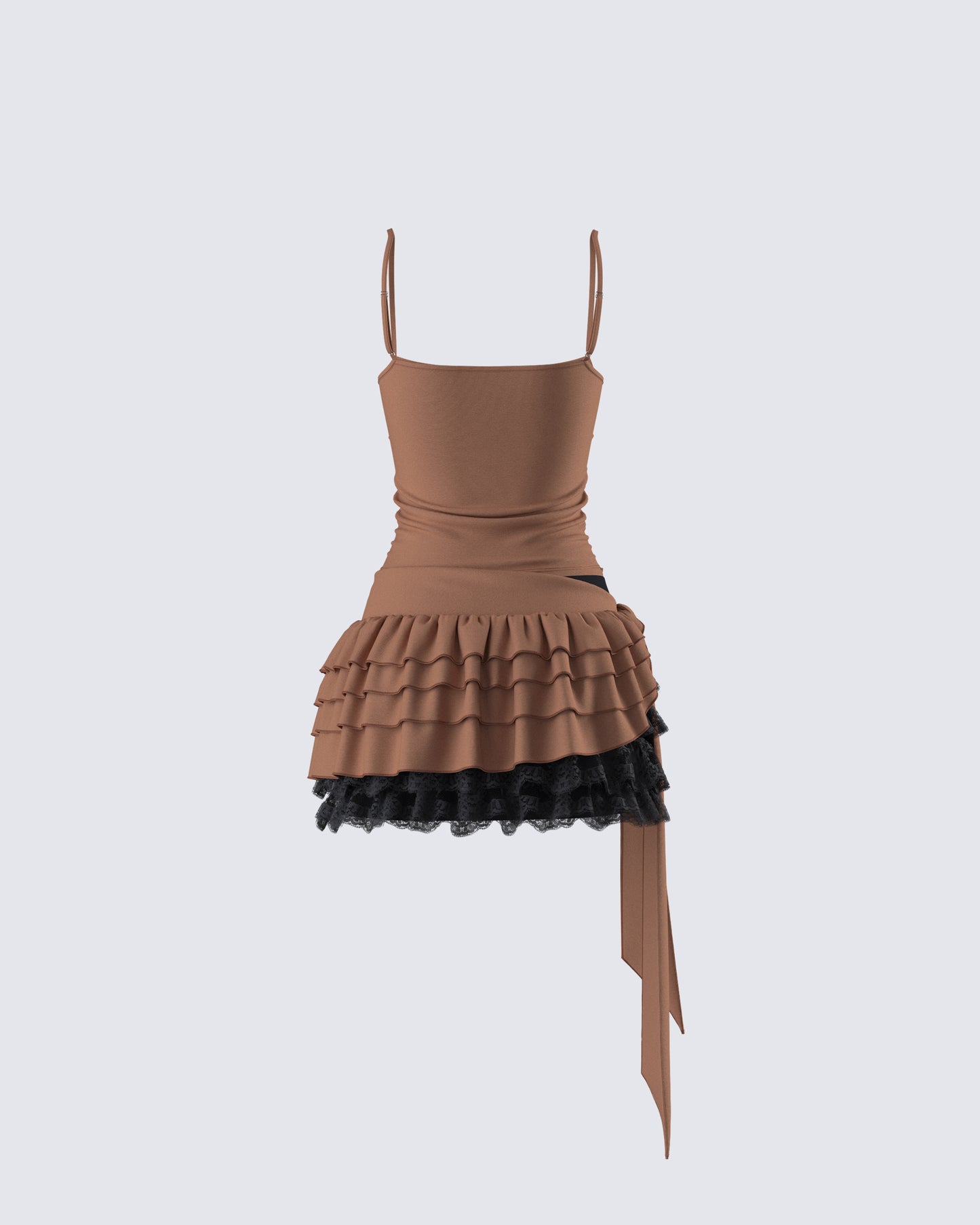 Dovie Cocoa Ruffle Set