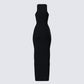 Jazlyn Black Invisible Strap Maxi Dress