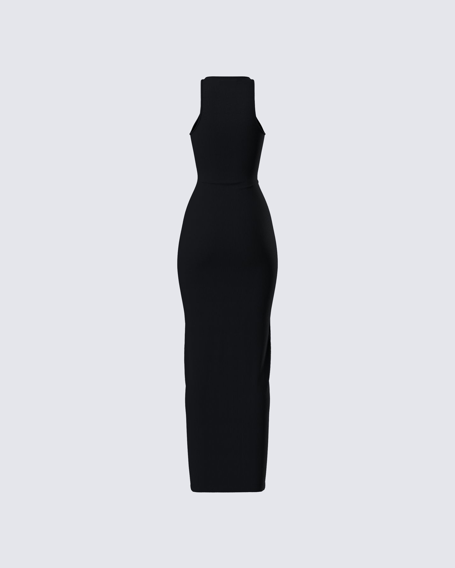 Jazlyn Black Invisible Strap Maxi Dress