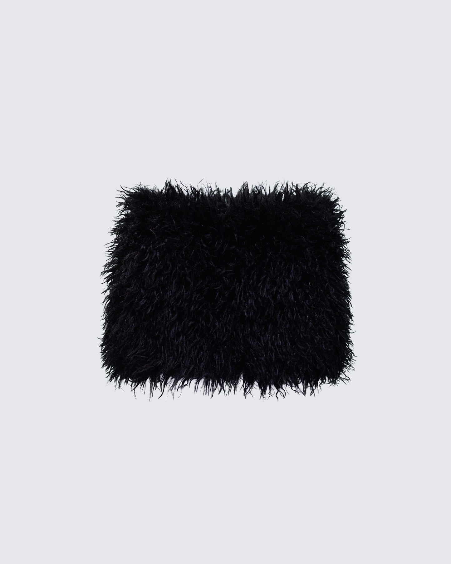 Fara Black Faux Fur Micro Mini Skirt product front