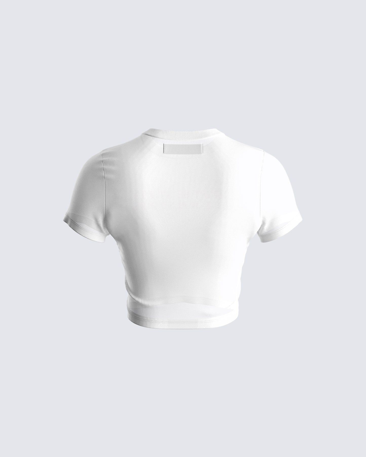 Solah White Jersey Graphic Top