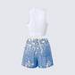 Thea Floral Denim Set