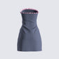 Lukas Grey Strapless Mini Dress