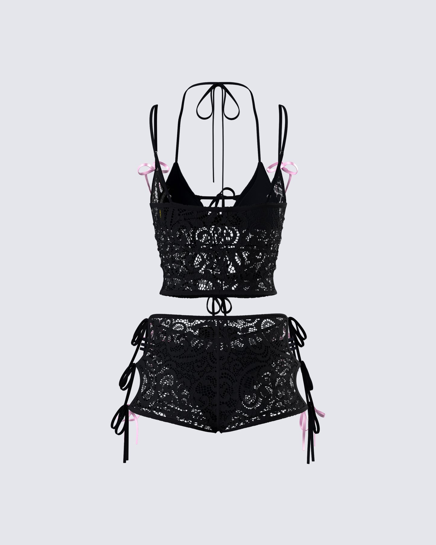 Halsey Black Lace Set