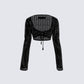 Melissa Black Crochet Top