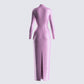 Sy Pink Shimmer Knit Maxi Dress