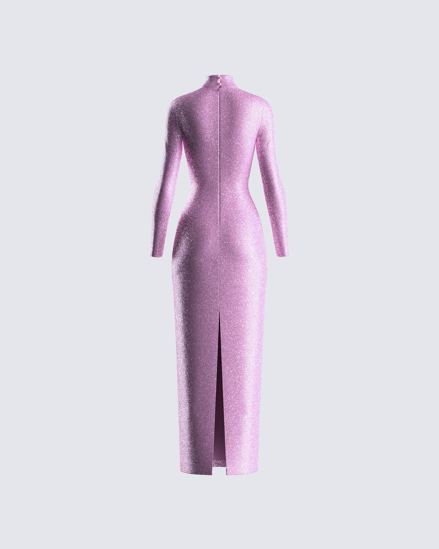 Sy Pink Shimmer Knit Maxi Dress