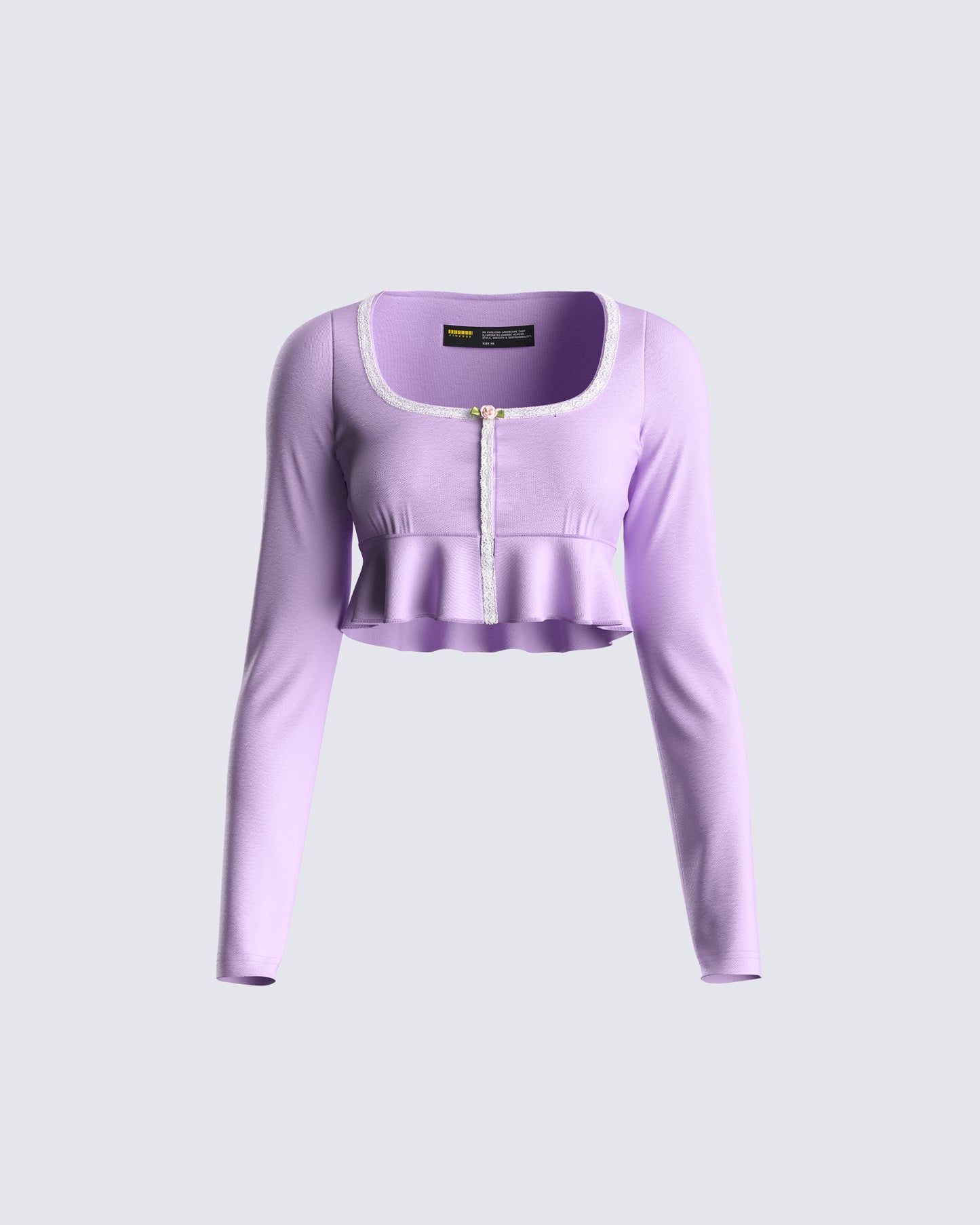 Scout Purple Rib Flyaway Top 3d product front