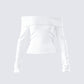 Lorraine White Sweater Knit Top product front
