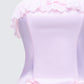 Maris Pink Satin Corset Top