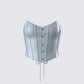 Tui Grey Vegan Leather Corset Top product front