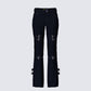 Serenity Black Denim Buckle Jean product front