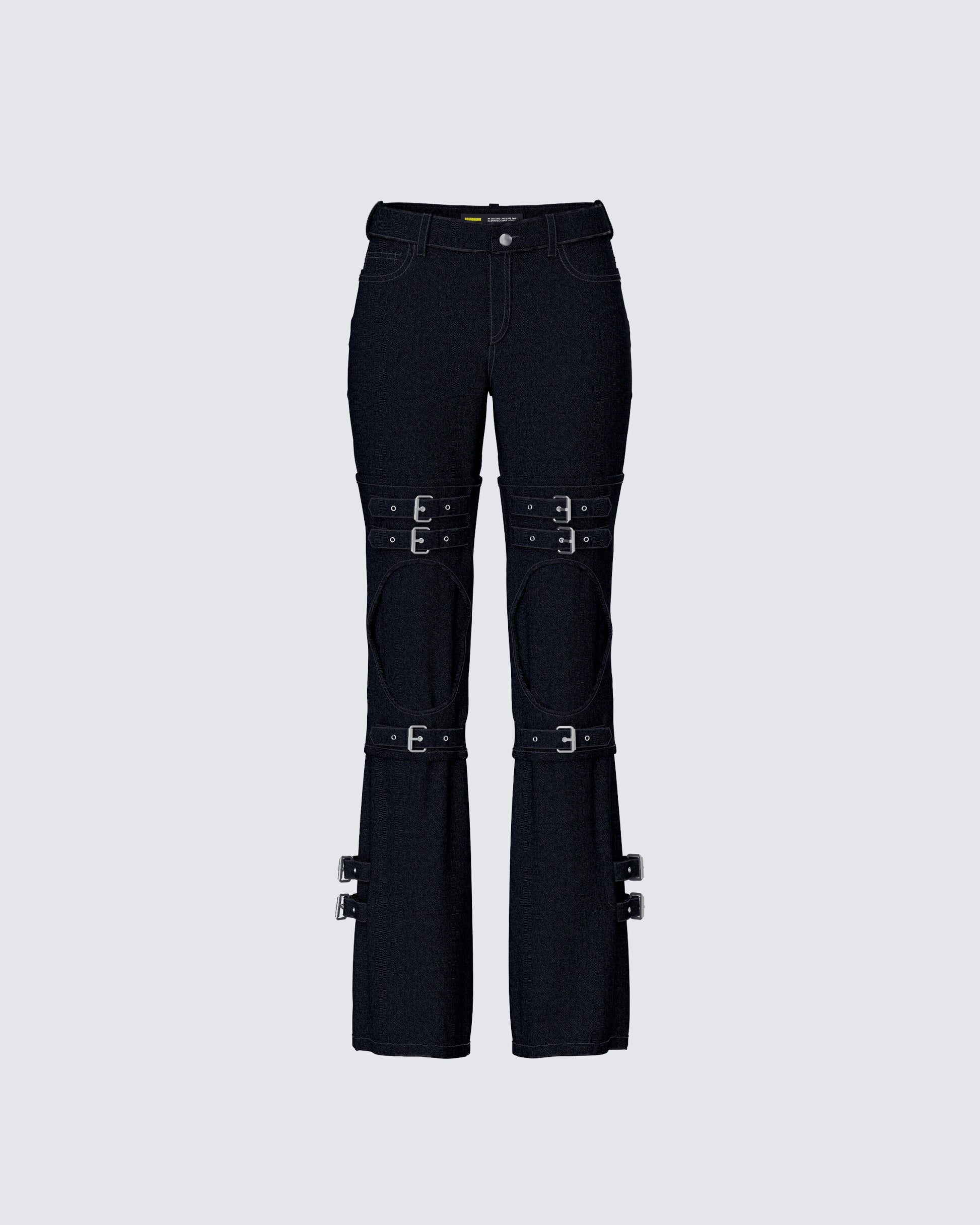 Serenity Black Denim Buckle Jean product front
