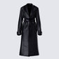 Ara Black Vegan Leather Coat product front