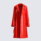 Nadja Red Vegan Leather Coat product front
