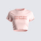 Imaan Pink Jersey Graphic Top 3d product front