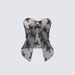 Summer Black Lace Strapless Top product front