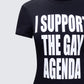 Drea Black Slogan Classic Tee