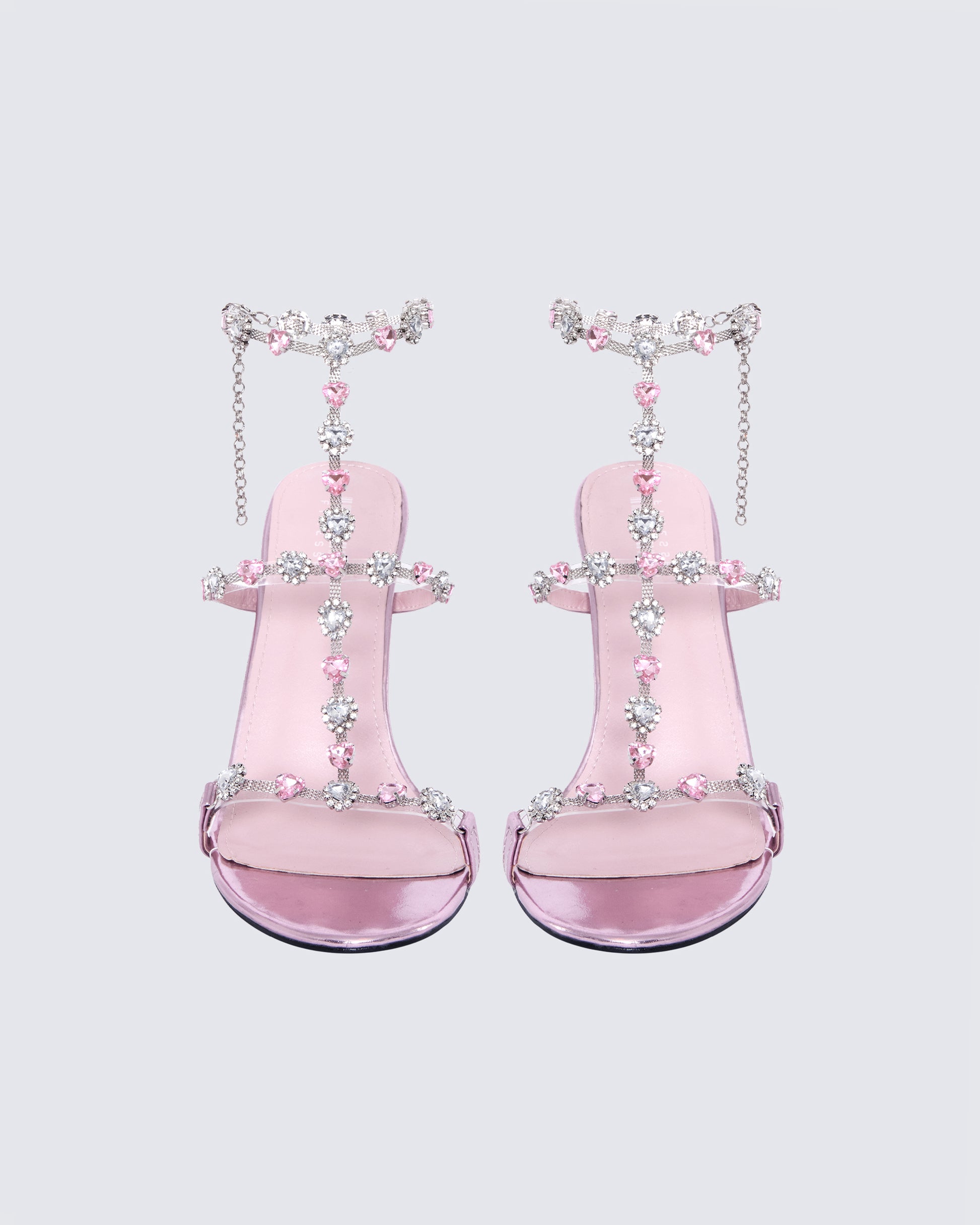 Nikki Pink Jewel Stiletto Heel product front