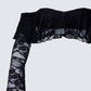 Rina Black Lace Ruffle Bandeau Top