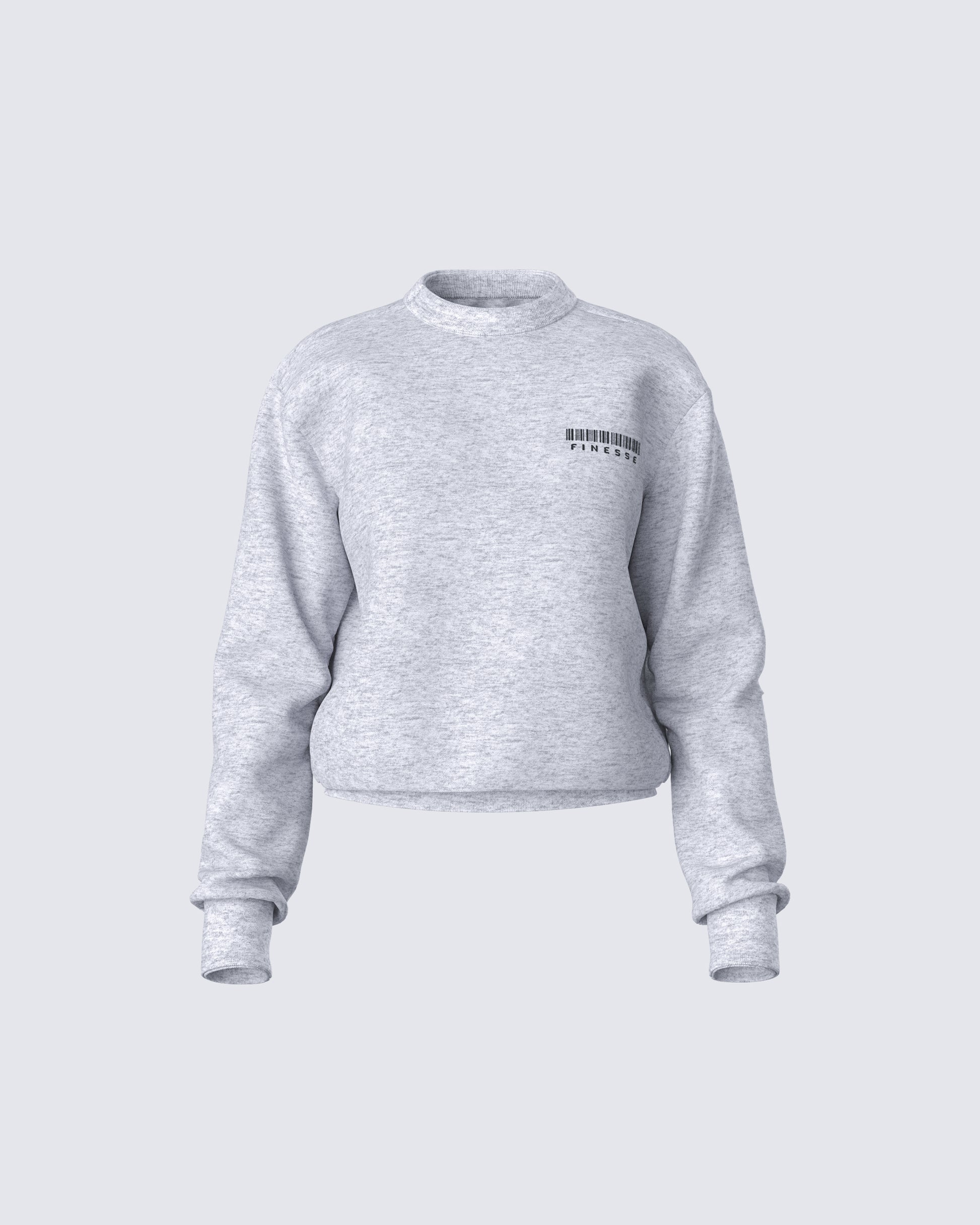 Kemi Heather Grey Logo Sweatshirt product front