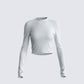 Noam Heather Grey Long Sleeve Top product front