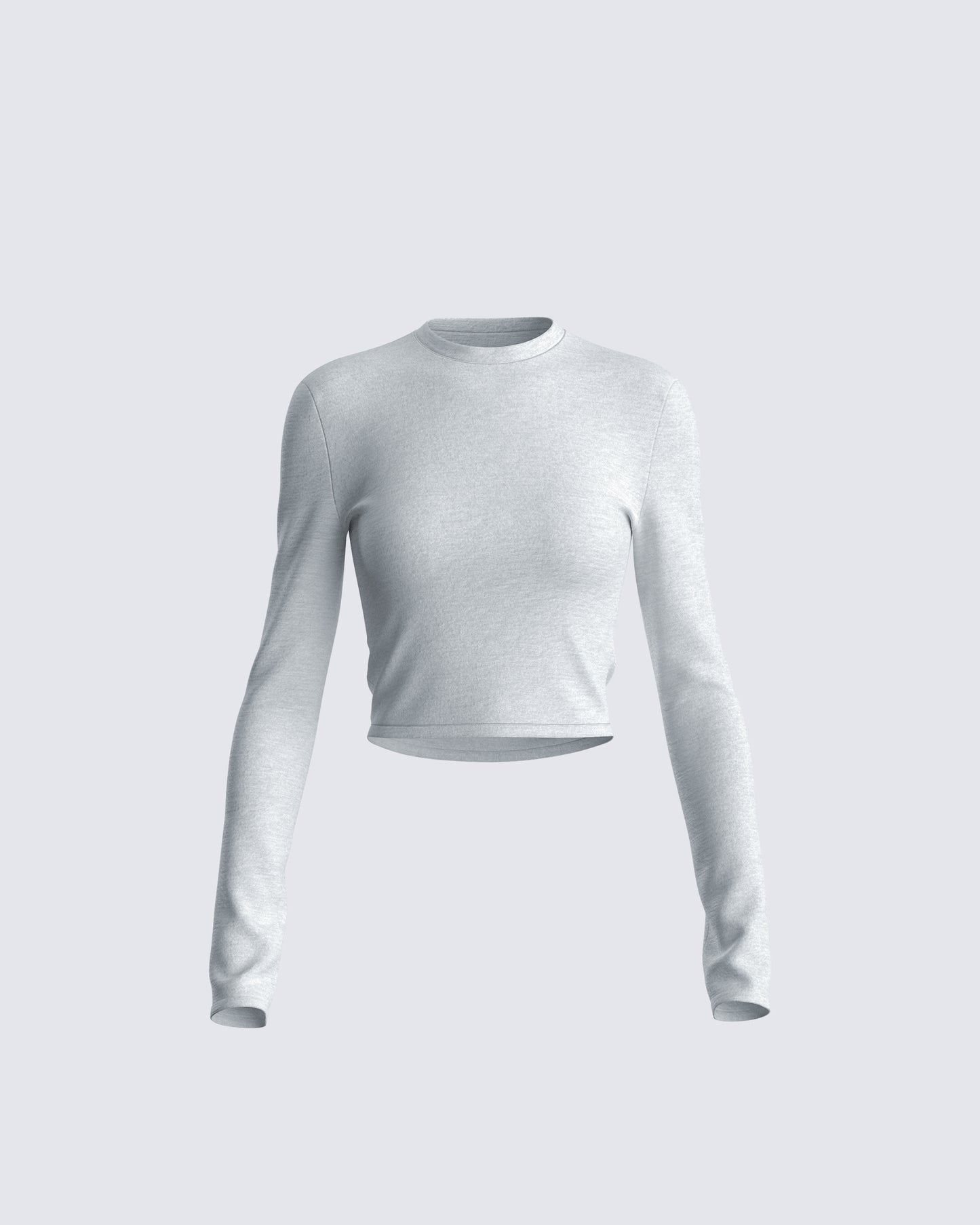 Noam Heather Grey Long Sleeve Top product front