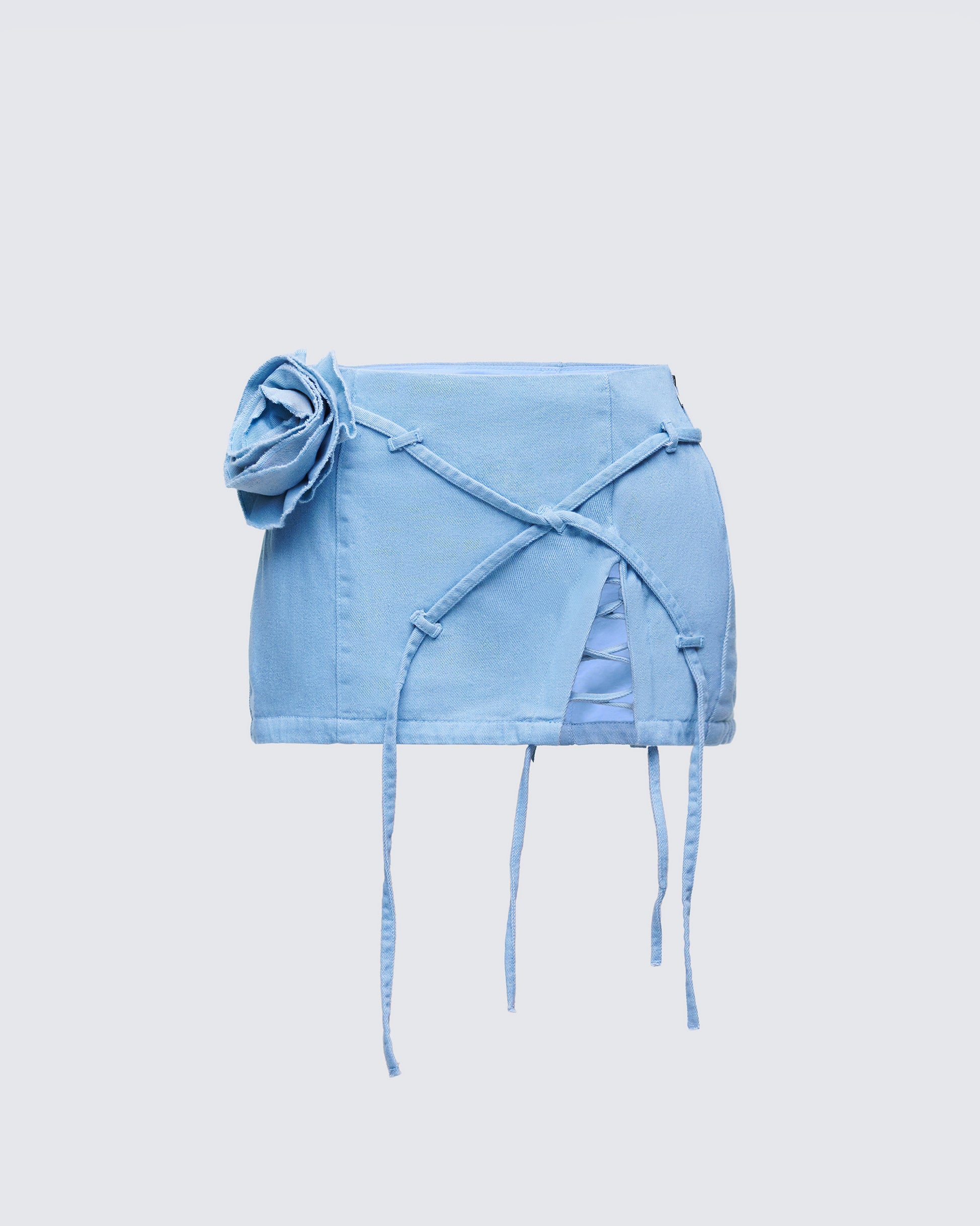 Delores Blue Denim Mini Skirt product front