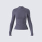 Kiraz Charcoal Grey Long Sleeve Top product front