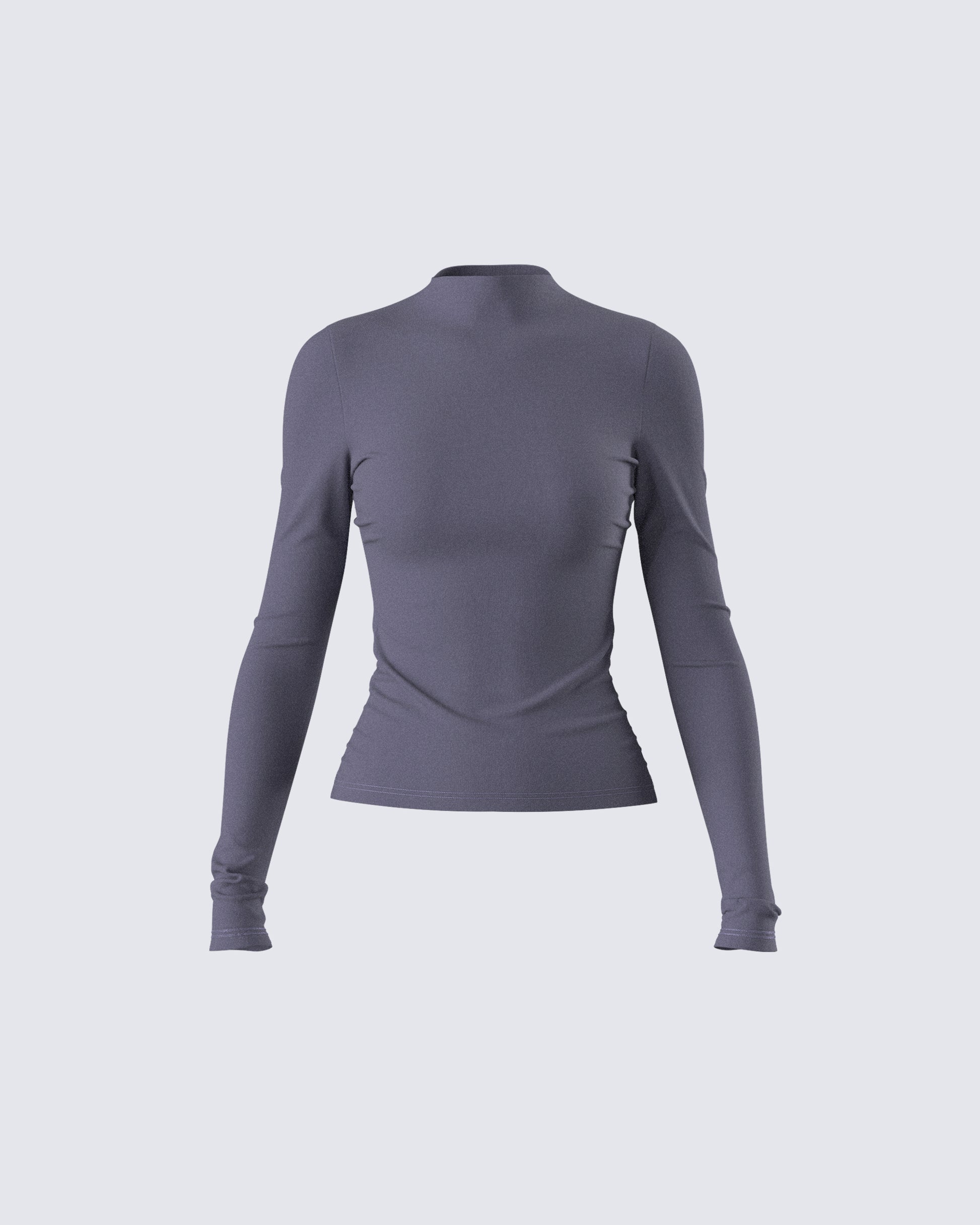 Kiraz Charcoal Grey Long Sleeve Top product front