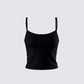 Bri Black Cami Tank Top product front